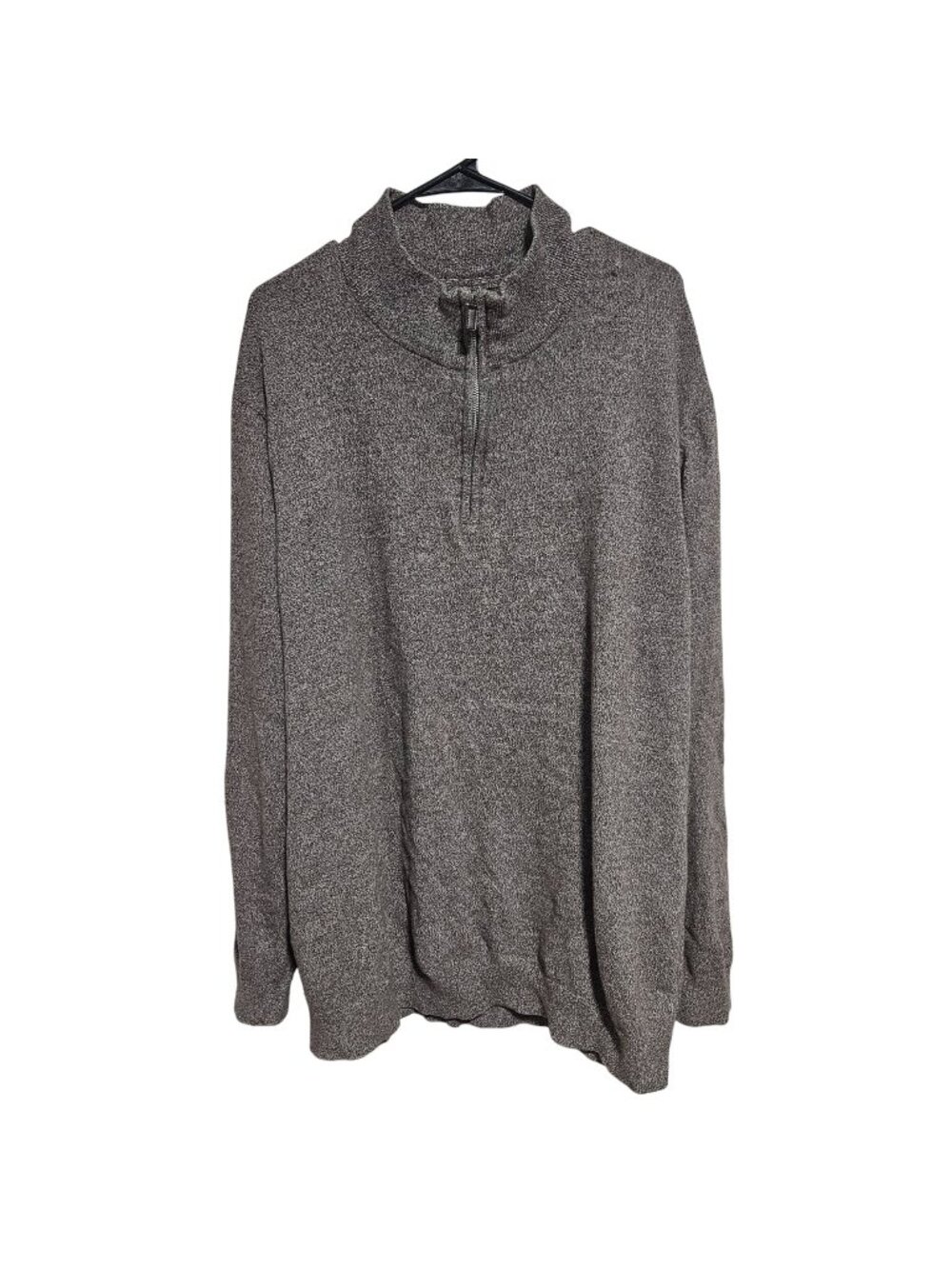 Foundry Supply Co Brown Sweater Mens Size XL 1/4 Zip Pullover Mock Turtleneck